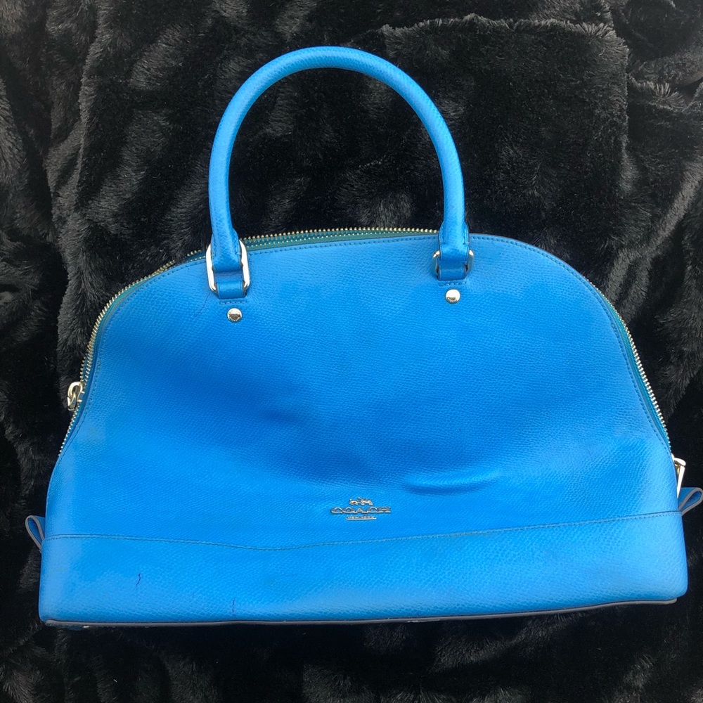 Coach TLC well loved blue purse
